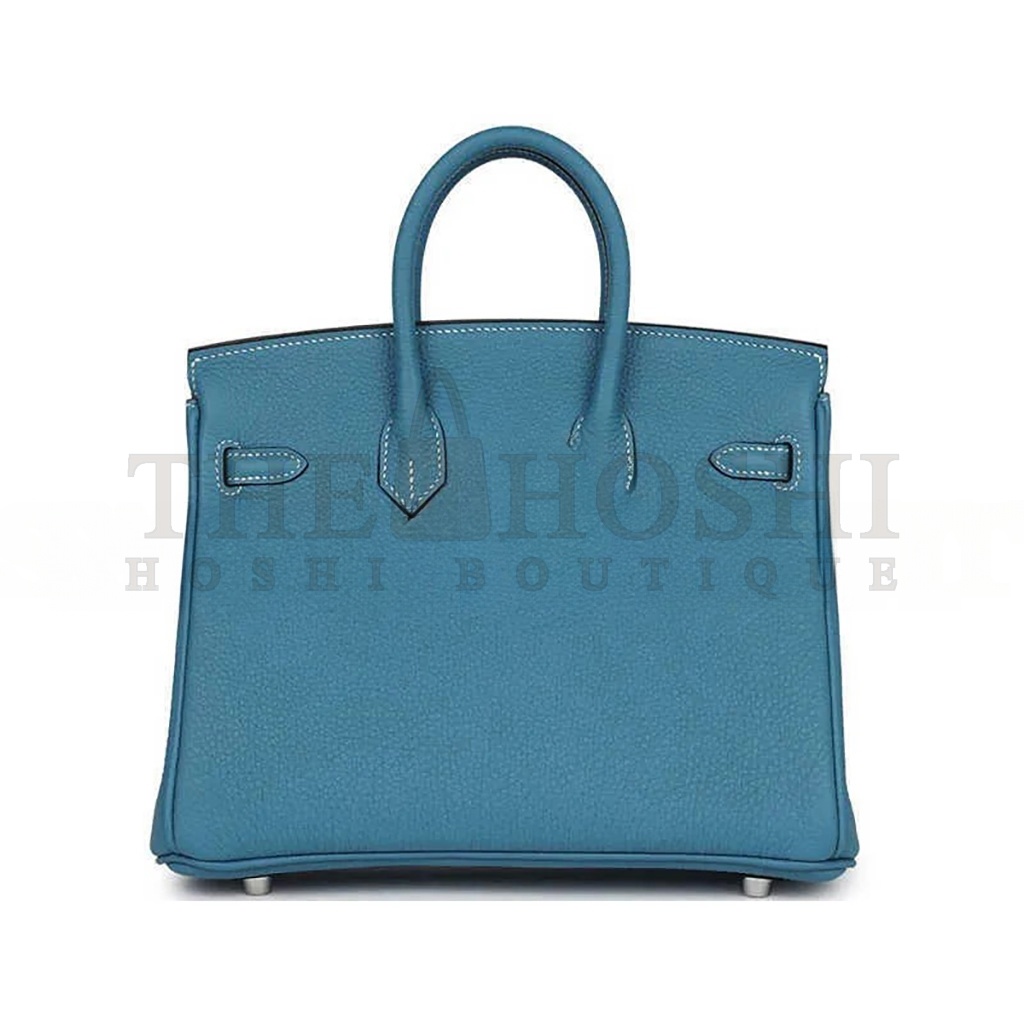 H**me5 BIRKIN 30 TOGO LEATHER DUCK BLUE SILVER BUCKLE 1015671846 (30*23*15cm) Master Quality